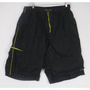 VTG Nike Air Jordan Mens 3XL Black Mesh Lined Board Shorts Swim Trunks Pool